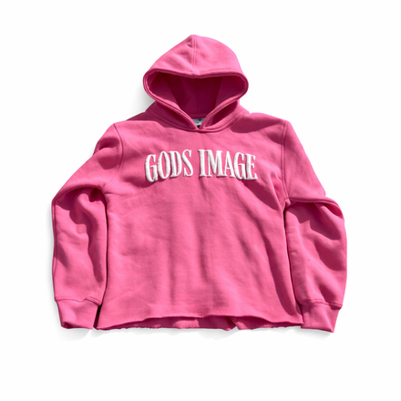PINK GOD"S IMAGE HOODIE